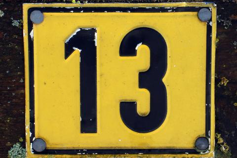 13 (thirteen). The French for "13 (thirteen)" is "treize".