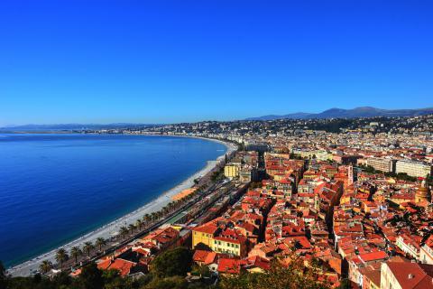 The French Riviera. The French for "the French Riviera" is "la Côte d’Azur".