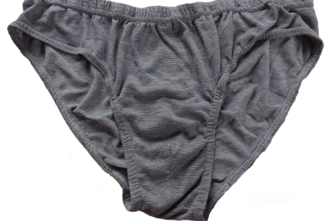 Underpants. The French for "underpants" is "slip".