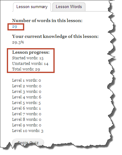 Lesson page after change