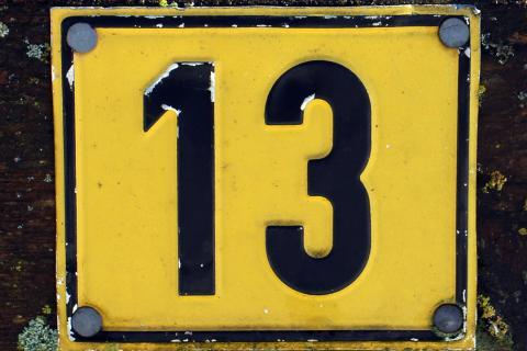 Thirteen. The Thai for "thirteen" is "สิบสาม".