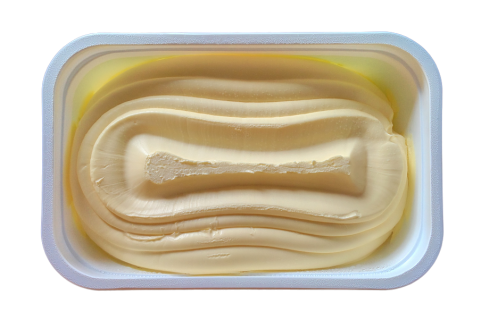 Margarine. The Thai for "margarine" is "เนยเทียม".