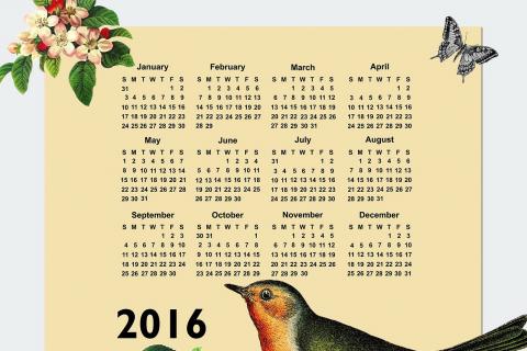 Calendar. The Thai for "calendar" is "ปฏิทิน".