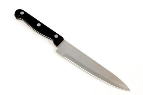 A knife. The Dutch for "a knife" is "een mes".