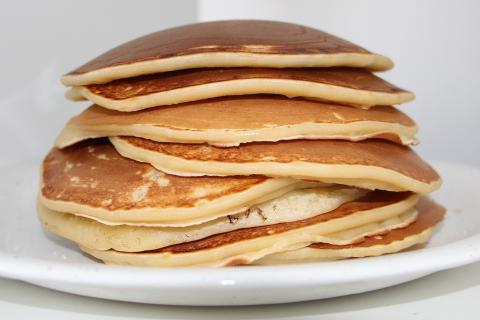 Pancakes. The Dutch for "pancakes" is "pannenkoeken". Pancakes. The Dutch for "pancakes" is "pannenkoeken".