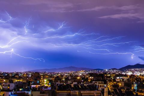 Lightning. The Dutch for "lightning" is "bliksem". Lightning. The Dutch for "lightning" is "bliksem".