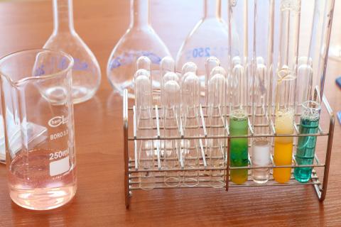 Chemistry. The Dutch for "chemistry" is "scheikunde". Chemistry. The Dutch for "chemistry" is "scheikunde".