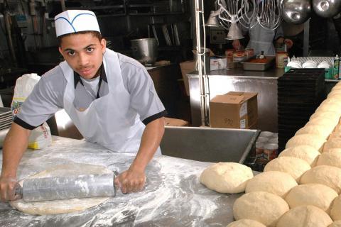 A baker. The French for "a baker" is "un boulanger". A baker. The French for "a baker" is "un boulanger".
