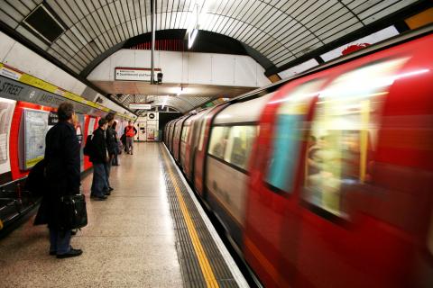 Metro(s); underground trains. The French for "metro(s); underground trains" is "métros".