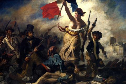 Revolution. The French for "revolution" is "révolution".
