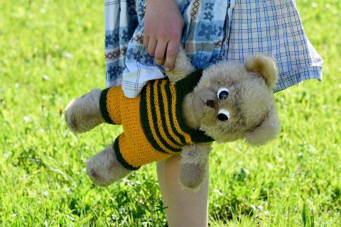 A teddy bear. The French for "a teddy bear" is "un ours en peluche". A teddy bear. The French for "a teddy bear" is "un ours en peluche".