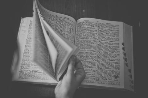 A dictionary. The French for "a dictionary" is "un dictionnaire".