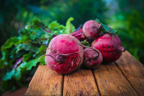 A beet; a beetroot. The French for "a beet; a beetroot" is "une betterave". A beet; a beetroot. The French for "a beet; a beetroot" is "une betterave".