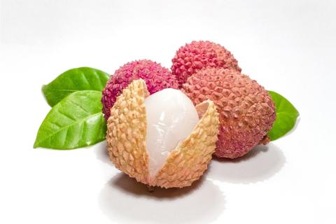 A lychee. The French for "a lychee" is "un litchi". A lychee. The French for "a lychee" is "un litchi".