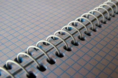 A spiral notebook. The French for "a spiral notebook" is "un cahier à spirales". A spiral notebook. The French for "a spiral notebook" is "un cahier à spirales".