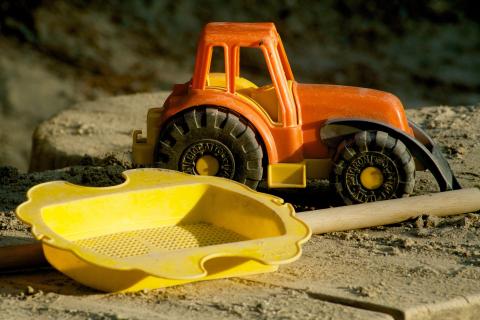 The toy. The French for "the toy" is "le jouet".