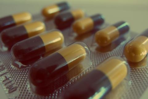 Medicine; drug. The French for "medicine; drug" is "médicament".