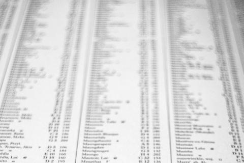 A list. The French for "a list" is "une liste".