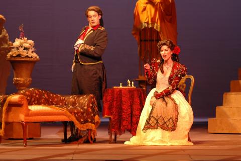 Opera. The French for "opera" is "opéra".