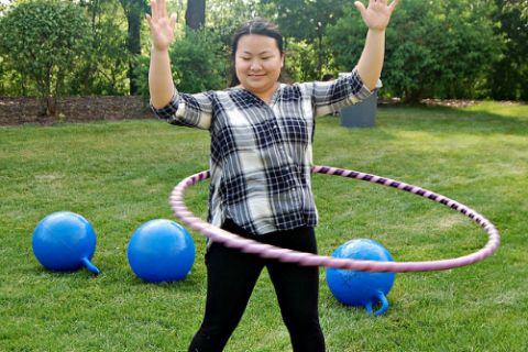 A hoop. The French for "a hoop" is "un cerceau". A hoop. The French for "a hoop" is "un cerceau".