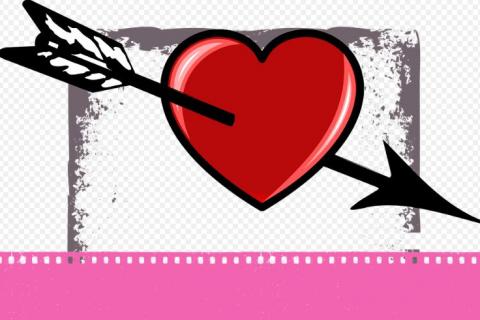 A romantic movie. The French for "a romantic movie" is "un film d’amour".