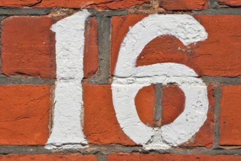 16 (sixteen). The Hawaiian for "16 (sixteen)" is "ʻumi kūmā ono". 16 (sixteen). The Hawaiian for "16 (sixteen)" is "ʻumi kūmā ono".