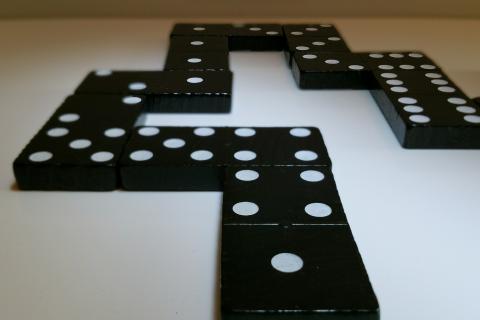 Dominoes. The Pandunia for "dominoes" is "domino". Dominoes. The Pandunia for "dominoes" is "domino".