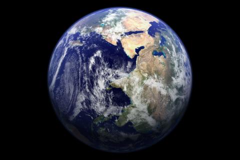 Earth. The Pandunia for "Earth" is "Geo".