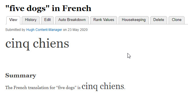 published phrase
