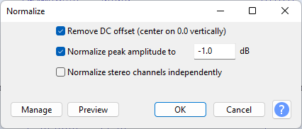 Normalize popup