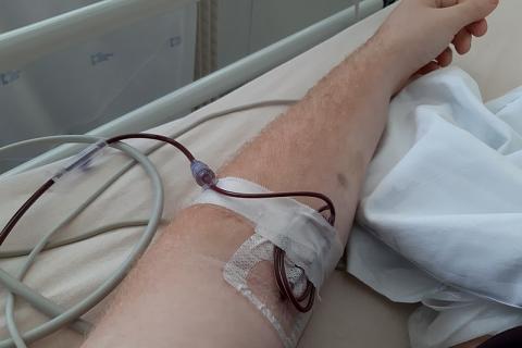 Blood transfusion. The Thai for "blood transfusion" is "การถ่ายเลือด". Blood transfusion. The Thai for "blood transfusion" is "การถ่ายเลือด".