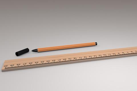 A ruler and a pen. The Thai for "a ruler and a pen" is "ไม้บรรทัดและปากกา". A ruler and a pen. The Thai for "a ruler and a pen" is "ไม้บรรทัดและปากกา".
