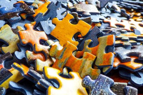 Jigsaw puzzle. The Thai for "jigsaw puzzle" is "จิ๊กซอว์". Jigsaw puzzle. The Thai for "jigsaw puzzle" is "จิ๊กซอว์".