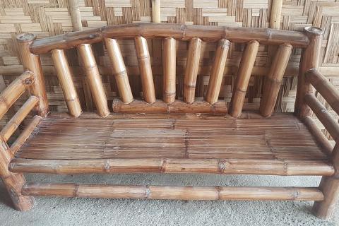 A bamboo bench. The Thai for "a bamboo bench" is "ม้านั่งไม้ไผ่". A bamboo bench. The Thai for "a bamboo bench" is "ม้านั่งไม้ไผ่".