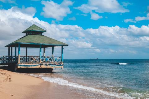 A gazebo by the sea. The Thai for "a gazebo by the sea" is "ศาลาริมทะเล". A gazebo by the sea. The Thai for "a gazebo by the sea" is "ศาลาริมทะเล".