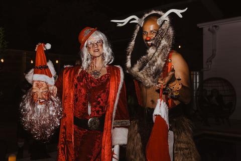 A man and a woman in Halloween costumes. The Thai for "a man and a woman in Halloween costumes" is "ผู้ชายและผู้หญิงในชุดฮัลโลวีน". A man and a woman in Halloween costumes. The Thai for "a man and a woman in Halloween costumes" is "ผู้ชายและผู้หญิงในชุดฮัลโลวีน".