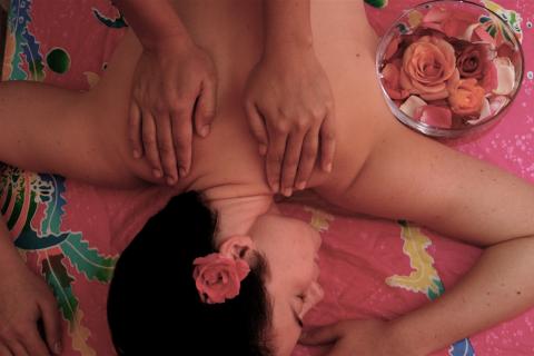 To massage. The Thai for "to massage" is "นวด". To massage. The Thai for "to massage" is "นวด".
