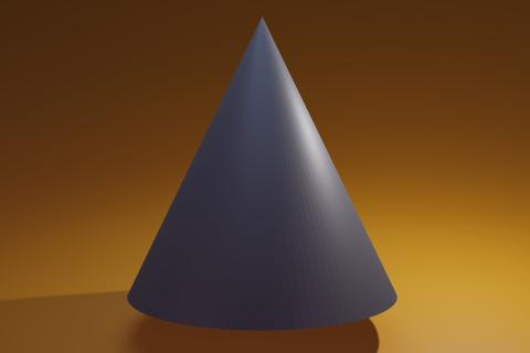 Cone; funnel. The Thai for "cone; funnel" is "กรวย".