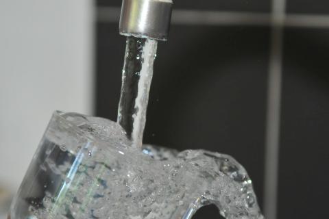Water. The Ukrainian for "water" is "вода".